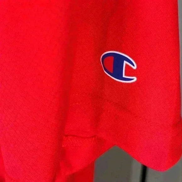 Champion Men's OSU Ohio State Red Polo Size Medium Buckeyes - Picture 4 of 7